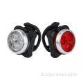 Outdoor in plastica a LED rotondo a led coda in bicicletta USB